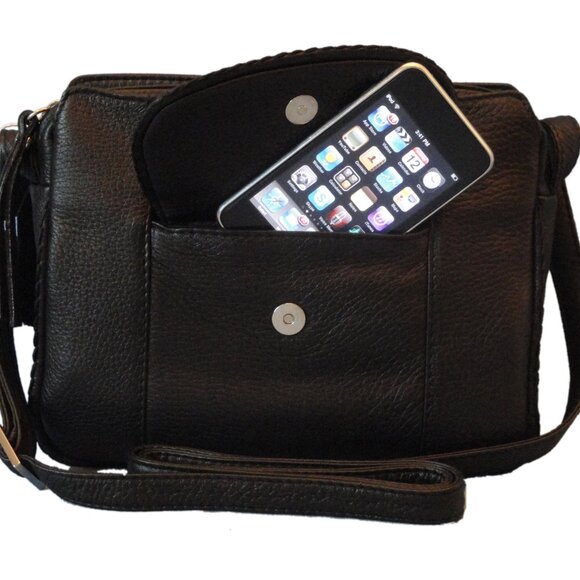 Bruno Rossi Deerskin Small Shoulder Bag - Picture 2 of 3